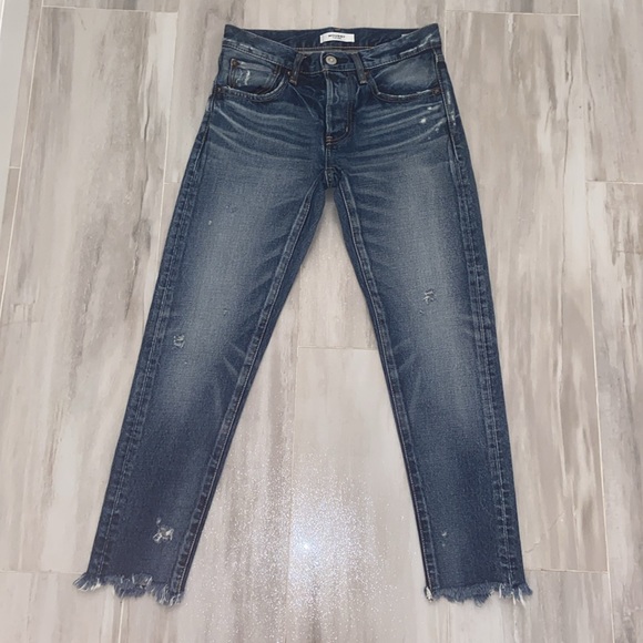 Moussy Vintage Keller Tapered, Japan, Distressed Raw Hem, 26x27, EUC, $391 MSRP - Picture 12 of 16